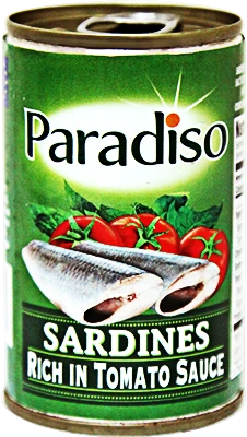 Paradiso SARDINES IN RICH TOMATO SAUCE 155 G