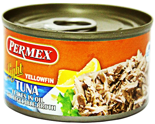 Permex Tuna TUNA FLAKES IN OIL WITH VEGETABLE BROTH 99 G